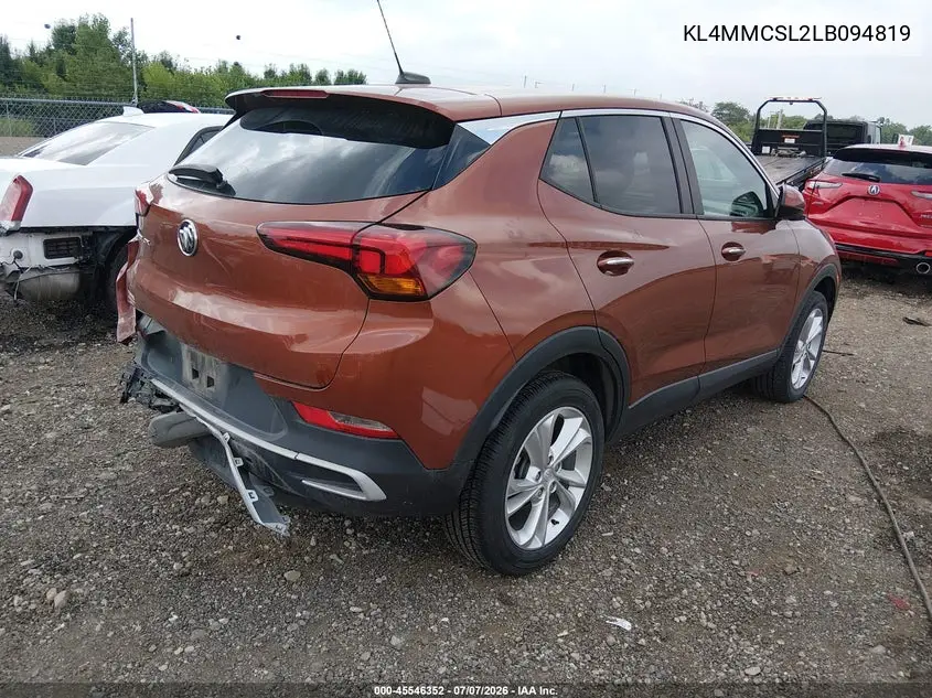 2020 Buick Encore Gx Awd Preferred VIN: KL4MMCSL2LB094819 Lot: 45546352