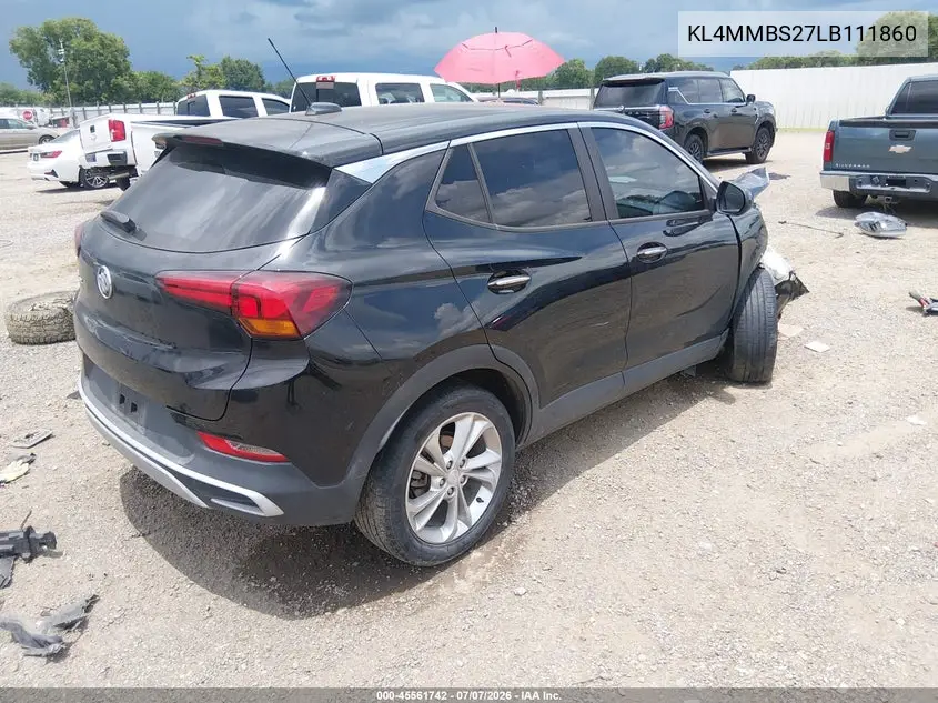 2020 Buick Encore Gx Fwd Preferred VIN: KL4MMBS27LB111860 Lot: 45561742
