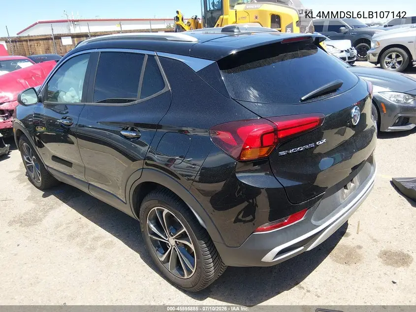 2020 Buick Encore Gx Fwd Select VIN: KL4MMDSL6LB107142 Lot: 45595885