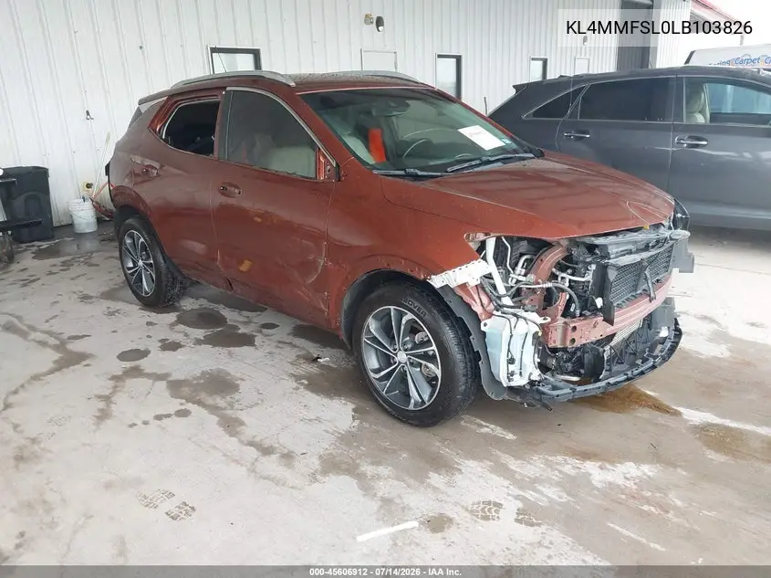 2020 Buick Encore Gx Fwd Essence VIN: KL4MMFSL0LB103826 Lot: 45606912