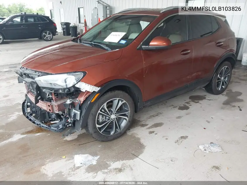 2020 Buick Encore Gx Fwd Essence VIN: KL4MMFSL0LB103826 Lot: 45606912