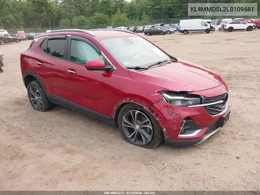 2020 Buick Encore Gx Fwd Select VIN: KL4MMDSL2LB109681 Lot: 45622273