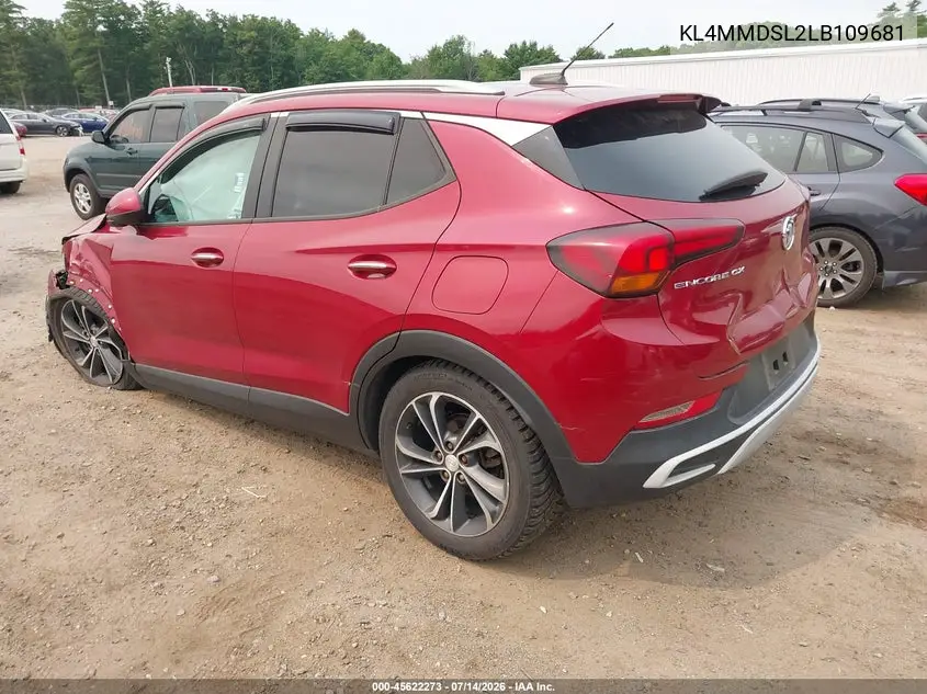 2020 Buick Encore Gx Fwd Select VIN: KL4MMDSL2LB109681 Lot: 45622273