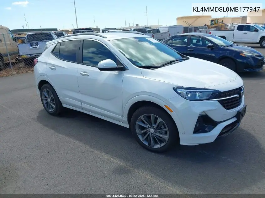 KL4MMDSL0MB177947 2021 Buick Encore Gx Fwd Select