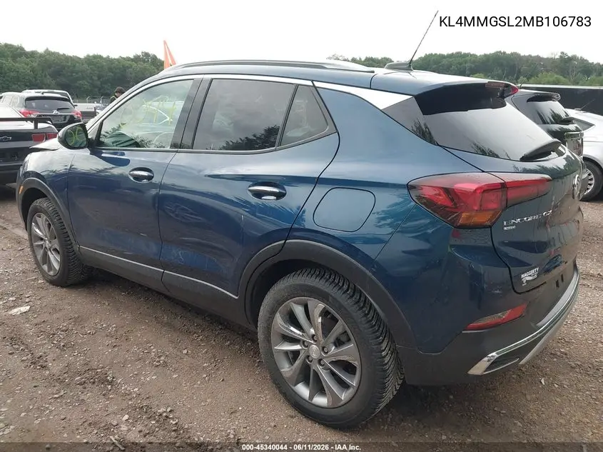 2021 Buick Encore Gx Awd Essence VIN: KL4MMGSL2MB106783 Lot: 45340044