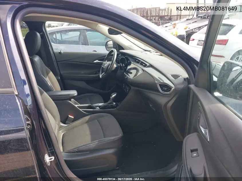 2021 Buick Encore Gx Fwd Preferred VIN: KL4MMBS20MB081649 Lot: 45379134