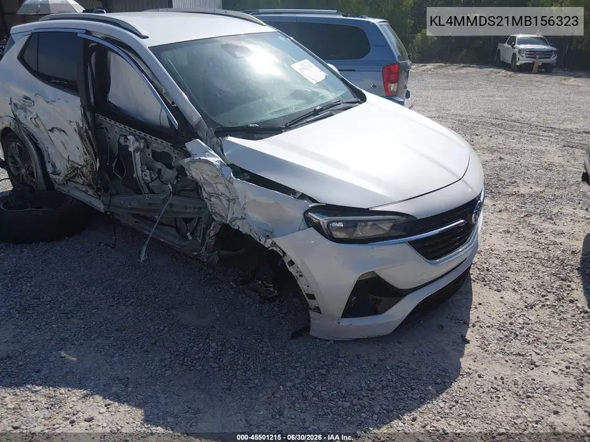 2021 Buick Encore Gx Fwd Select VIN: KL4MMDS21MB156323 Lot: 45501215