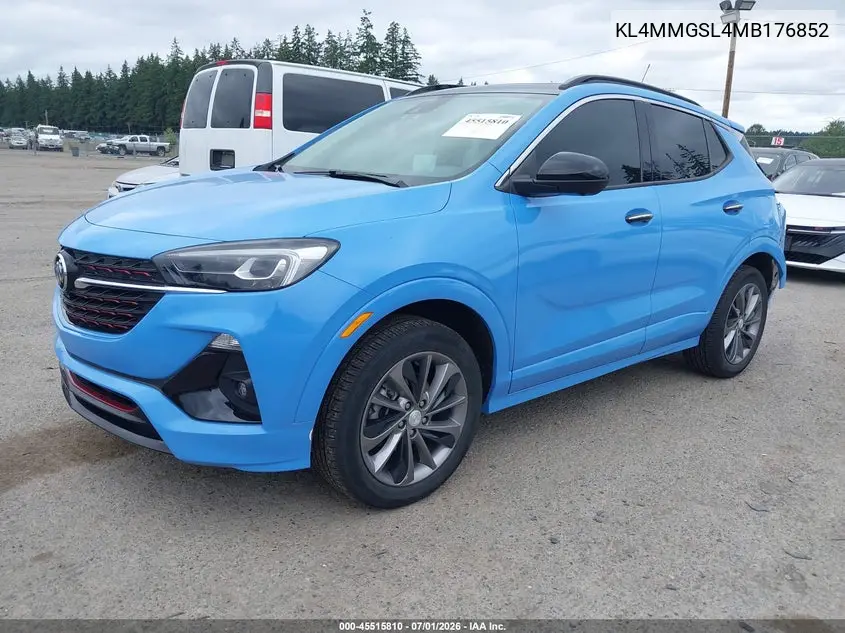 2021 Buick Encore Gx Awd Essence VIN: KL4MMGSL4MB176852 Lot: 45515810