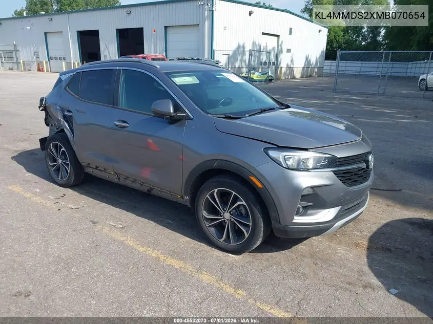 2021 Buick Encore Gx Fwd Select VIN: KL4MMDS2XMB070654 Lot: 45532073
