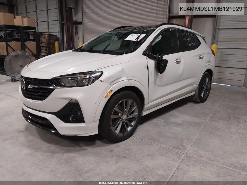 2021 Buick Encore Gx Fwd Select VIN: KL4MMDSL1MB121029 Lot: 45544393