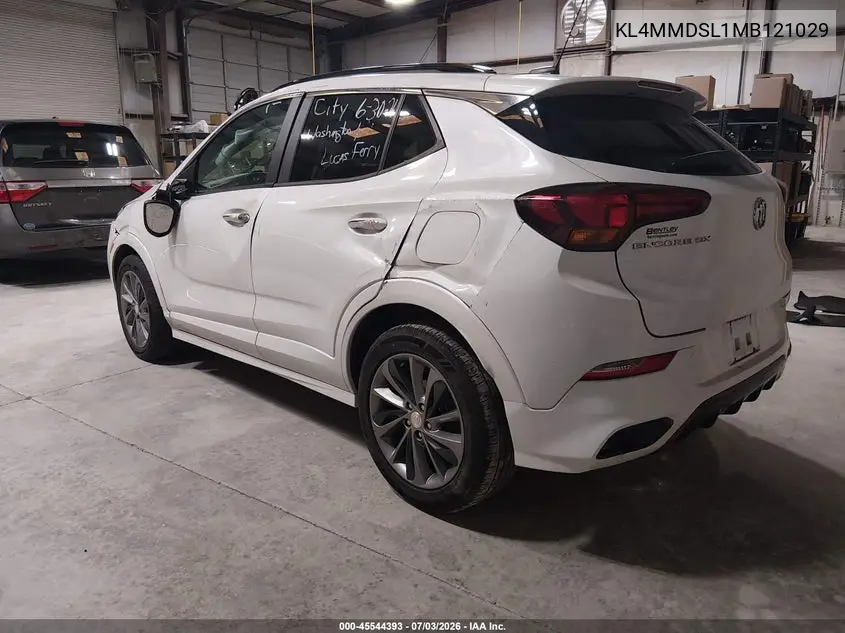 2021 Buick Encore Gx Fwd Select VIN: KL4MMDSL1MB121029 Lot: 45544393