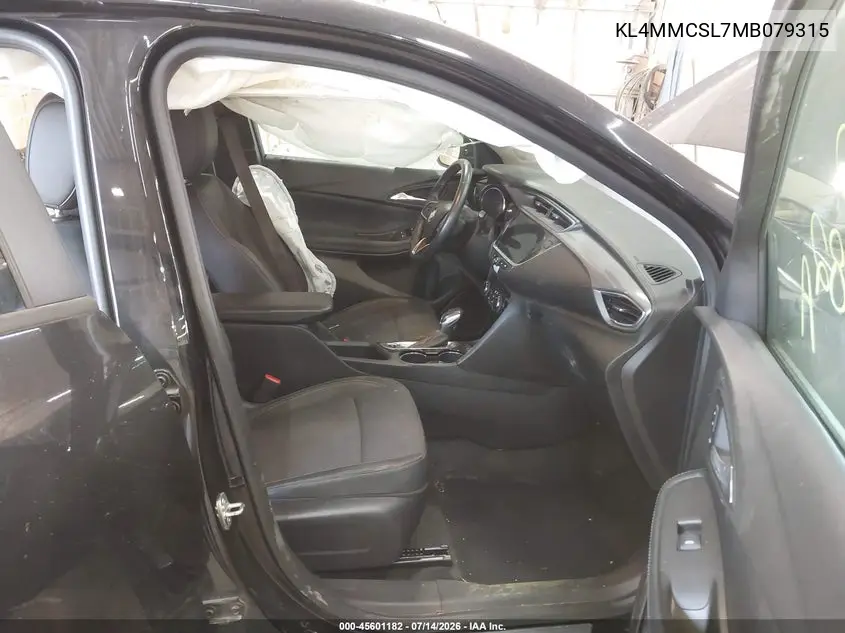 2021 Buick Encore Gx Awd Preferred VIN: KL4MMCSL7MB079315 Lot: 45601182