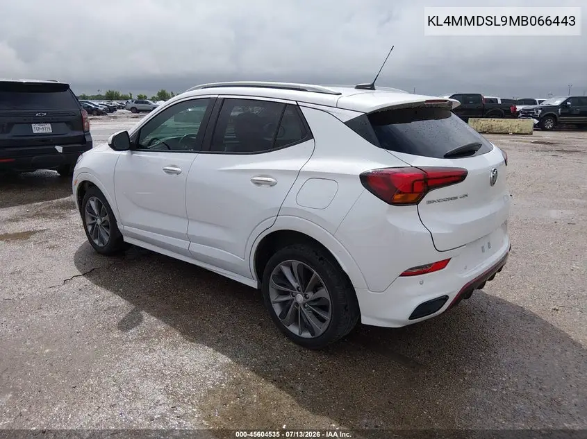 2021 Buick Encore Gx Fwd Select VIN: KL4MMDSL9MB066443 Lot: 45604535