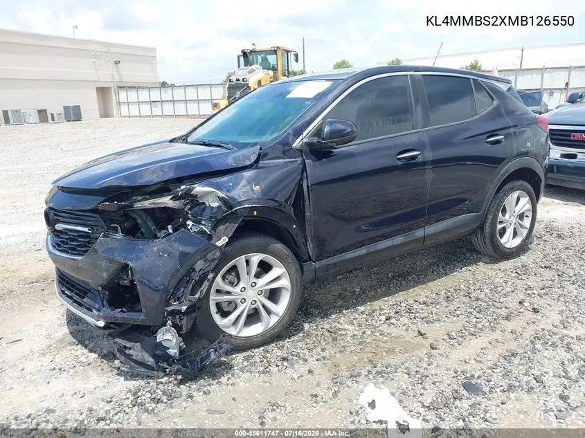 2021 Buick Encore Gx Fwd Preferred VIN: KL4MMBS2XMB126550 Lot: 45611747