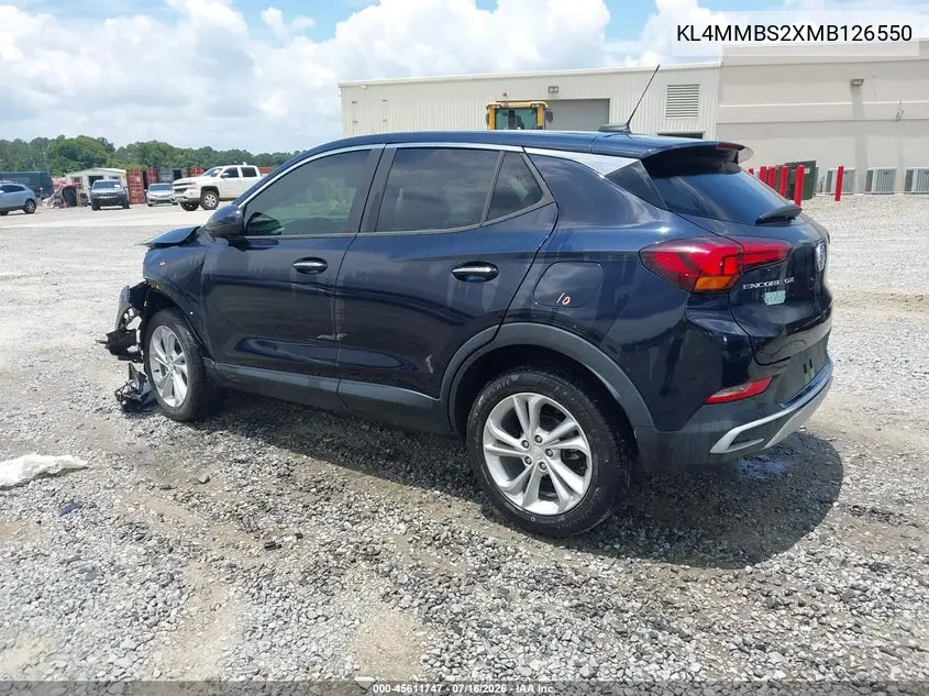 2021 Buick Encore Gx Fwd Preferred VIN: KL4MMBS2XMB126550 Lot: 45611747
