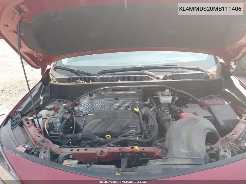 2021 Buick Encore Gx Fwd Select VIN: KL4MMDS20MB111406 Lot: 45616109
