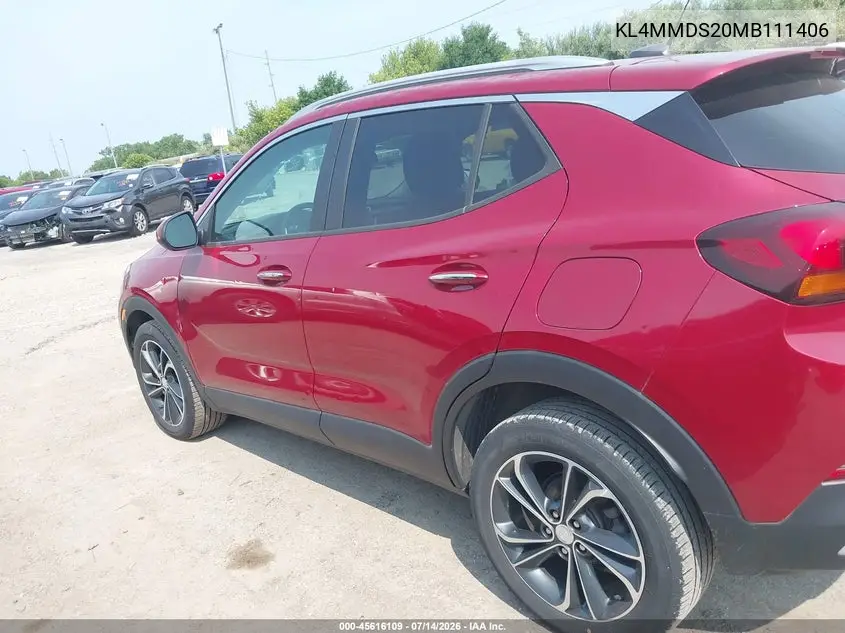 2021 Buick Encore Gx Fwd Select VIN: KL4MMDS20MB111406 Lot: 45616109