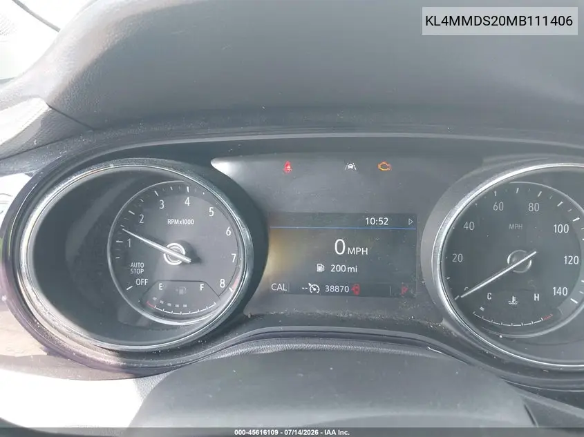 2021 Buick Encore Gx Fwd Select VIN: KL4MMDS20MB111406 Lot: 45616109