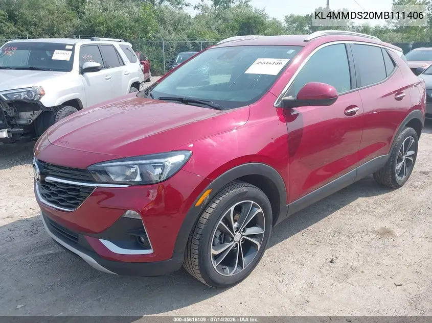 2021 Buick Encore Gx Fwd Select VIN: KL4MMDS20MB111406 Lot: 45616109