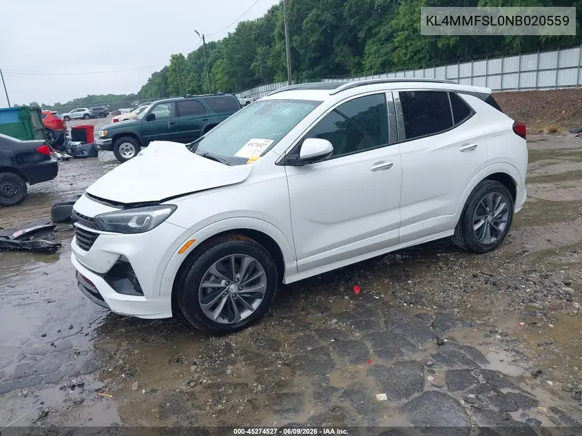 2022 Buick Encore Gx Fwd Essence VIN: KL4MMFSL0NB020559 Lot: 45274527