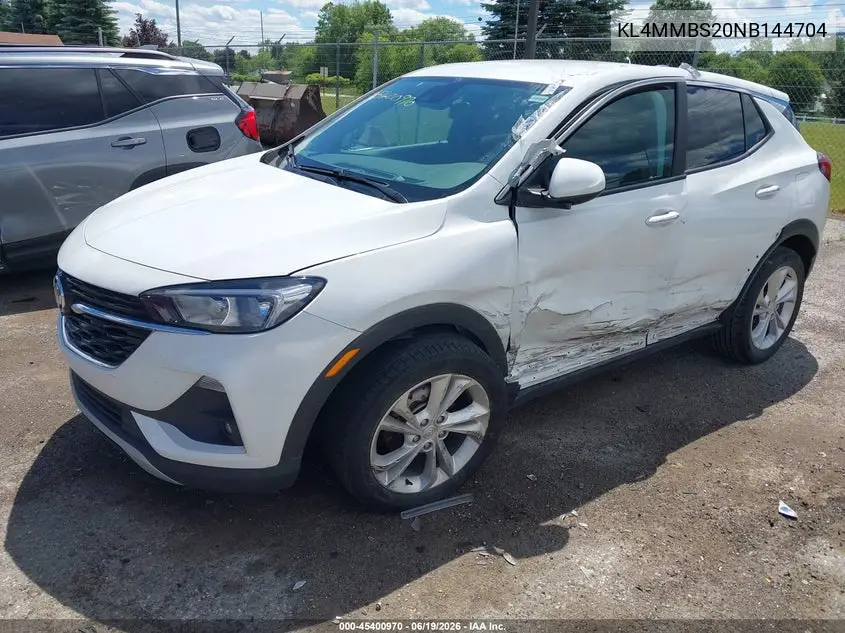 2022 Buick Encore Gx Fwd Preferred VIN: KL4MMBS20NB144704 Lot: 45400970