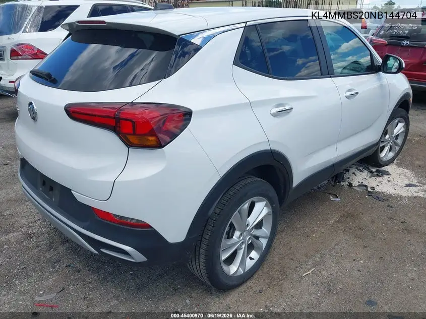 2022 Buick Encore Gx Fwd Preferred VIN: KL4MMBS20NB144704 Lot: 45400970