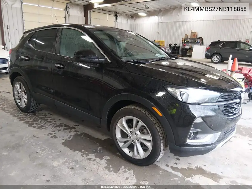 2022 Buick Encore Gx Fwd Preferred VIN: KL4MMBS27NB118858 Lot: 45428320