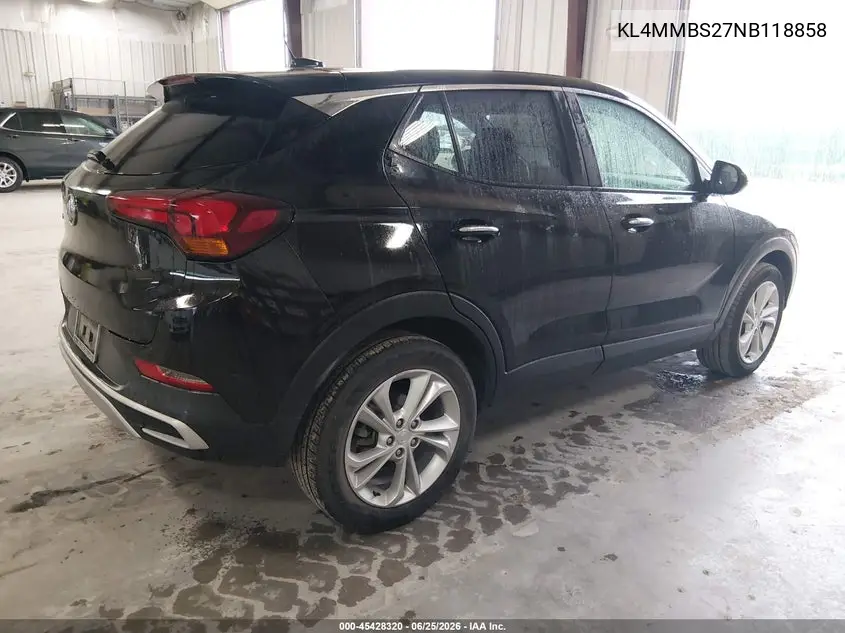 2022 Buick Encore Gx Fwd Preferred VIN: KL4MMBS27NB118858 Lot: 45428320