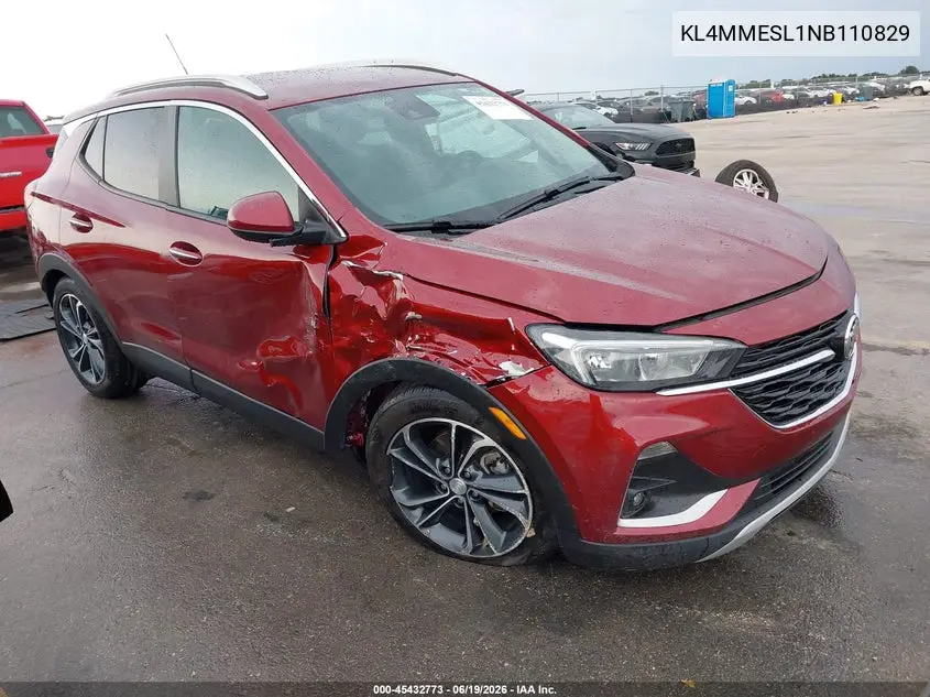 2022 Buick Encore Gx Awd Select VIN: KL4MMESL1NB110829 Lot: 45432773