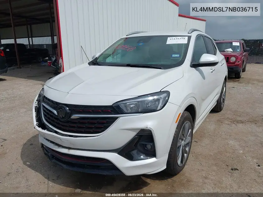 2022 Buick Encore Gx Fwd Select VIN: KL4MMDSL7NB036715 Lot: 45439358
