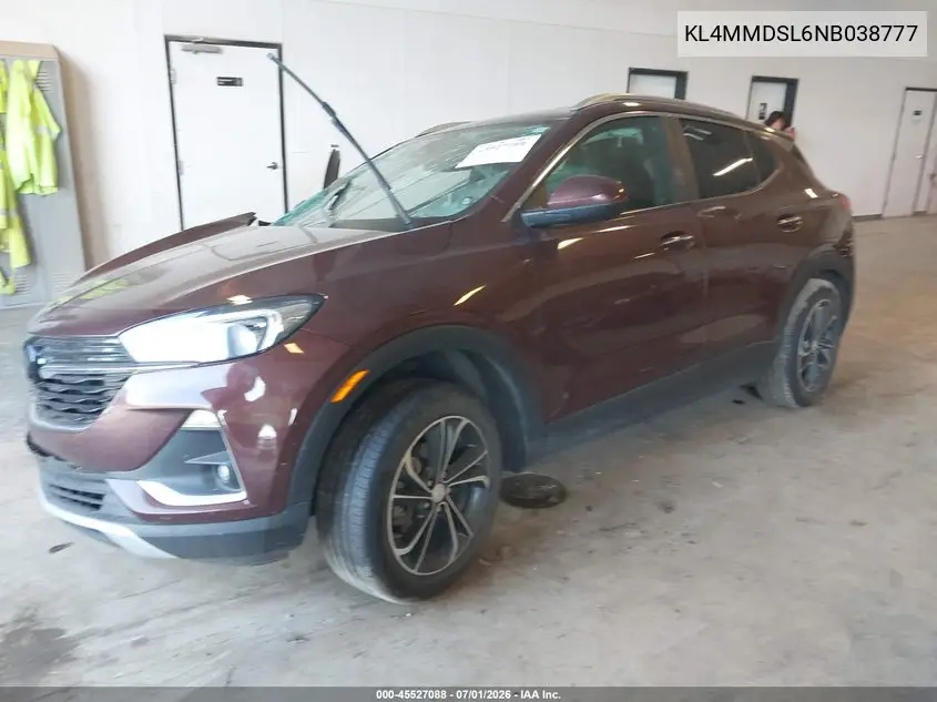 2022 Buick Encore Gx Fwd Select VIN: KL4MMDSL6NB038777 Lot: 45527088