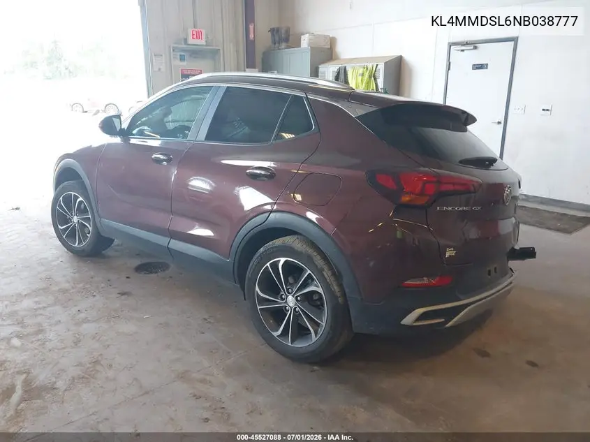 2022 Buick Encore Gx Fwd Select VIN: KL4MMDSL6NB038777 Lot: 45527088