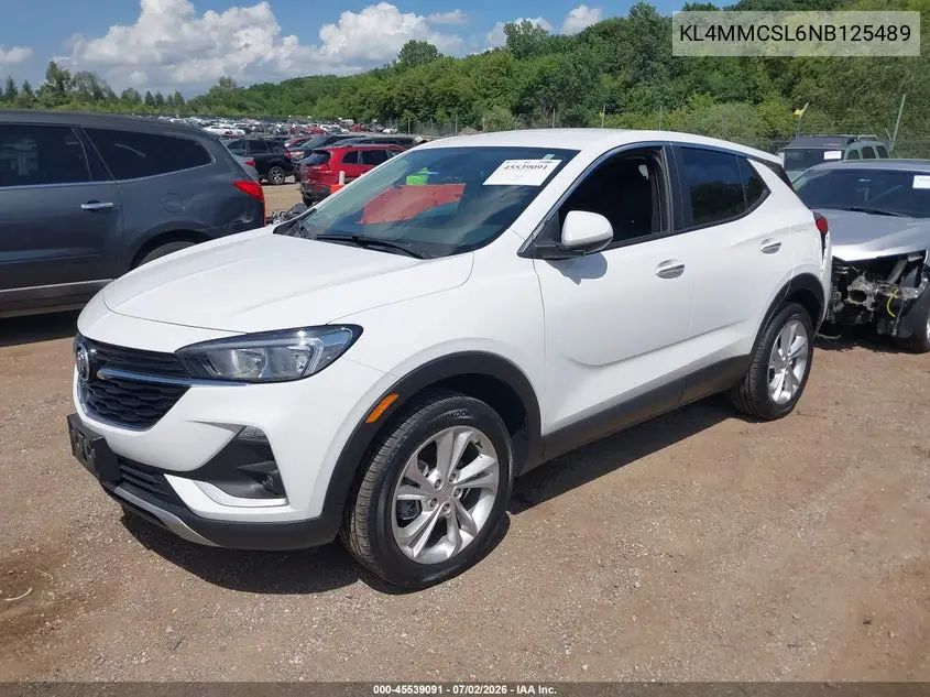 2022 Buick Encore Gx Awd Preferred VIN: KL4MMCSL6NB125489 Lot: 45539091