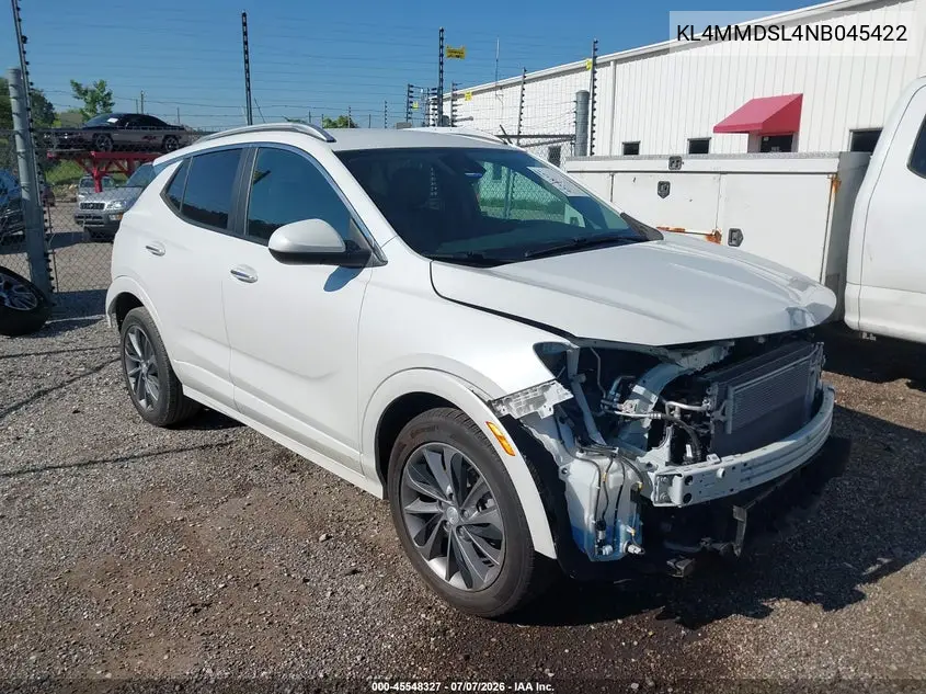 2022 Buick Encore Gx Fwd Select VIN: KL4MMDSL4NB045422 Lot: 45548327