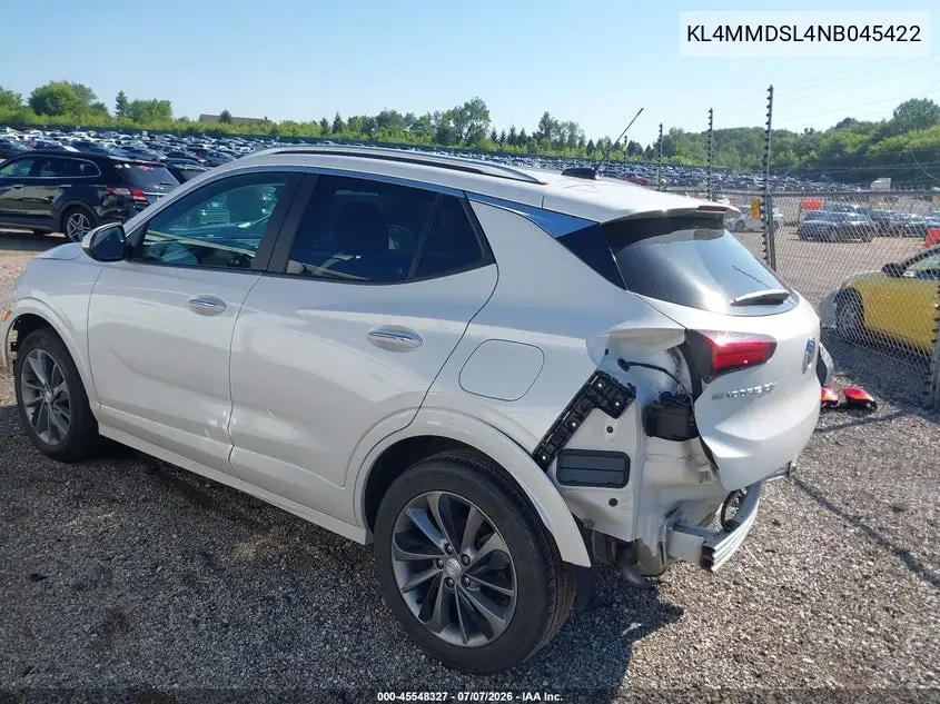 2022 Buick Encore Gx Fwd Select VIN: KL4MMDSL4NB045422 Lot: 45548327