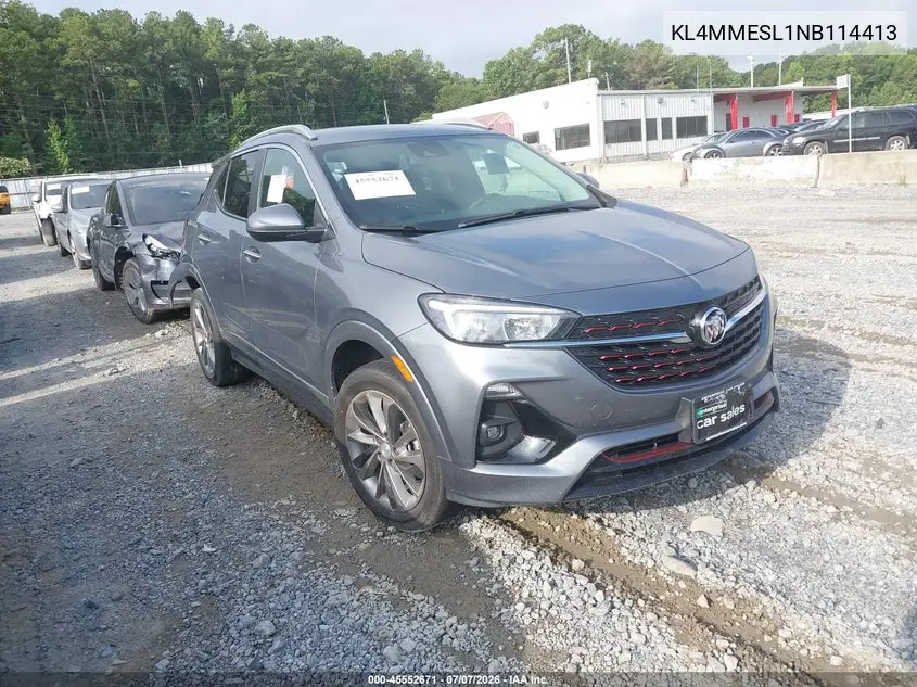 2022 Buick Encore Gx Awd Select VIN: KL4MMESL1NB114413 Lot: 45552671