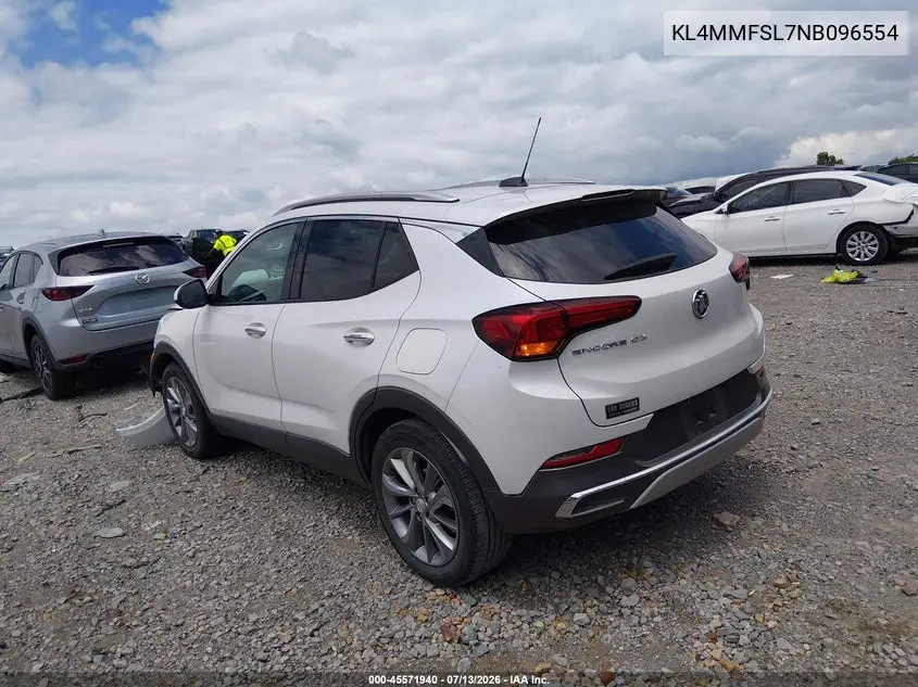2022 Buick Encore Gx Fwd Essence VIN: KL4MMFSL7NB096554 Lot: 45571940