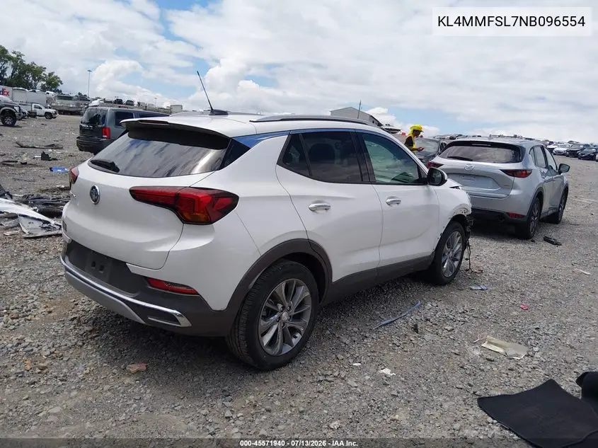 2022 Buick Encore Gx Fwd Essence VIN: KL4MMFSL7NB096554 Lot: 45571940