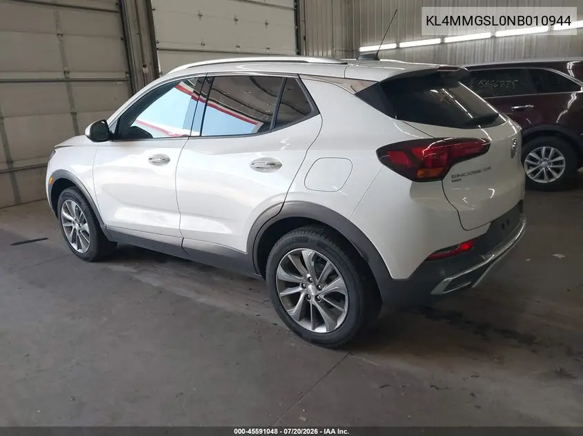 2022 Buick Encore Gx Awd Essence VIN: KL4MMGSL0NB010944 Lot: 45591048