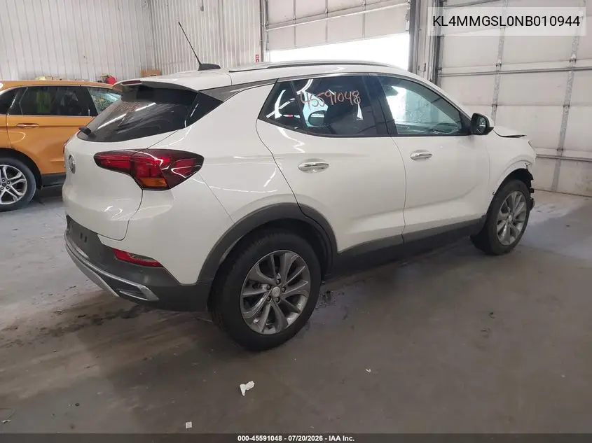 2022 Buick Encore Gx Awd Essence VIN: KL4MMGSL0NB010944 Lot: 45591048