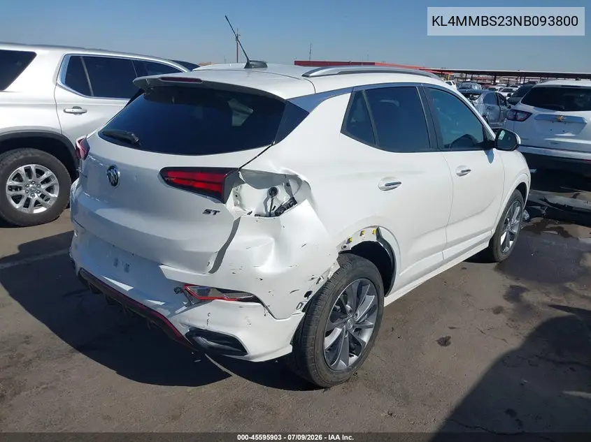 2022 Buick Encore Gx Fwd Preferred VIN: KL4MMBS23NB093800 Lot: 45595903