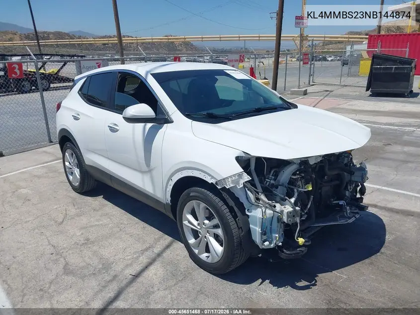2022 Buick Encore Gx Fwd Preferred VIN: KL4MMBS23NB144874 Lot: 45651468