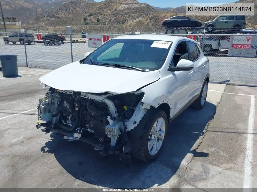2022 Buick Encore Gx Fwd Preferred VIN: KL4MMBS23NB144874 Lot: 45651468