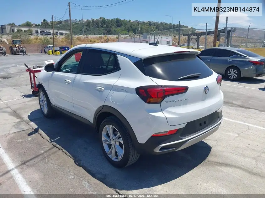 2022 Buick Encore Gx Fwd Preferred VIN: KL4MMBS23NB144874 Lot: 45651468