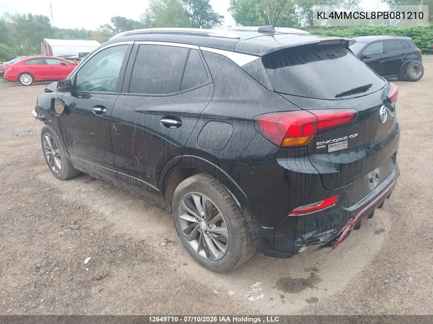 2023 Buick Encore Gx Preferred Awd VIN: KL4MMCSL8PB081210 Lot: 12649710