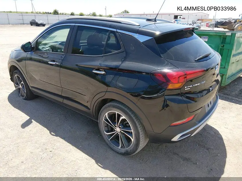 2023 Buick Encore Gx Select Awd VIN: KL4MMESL0PB033986 Lot: 45395314