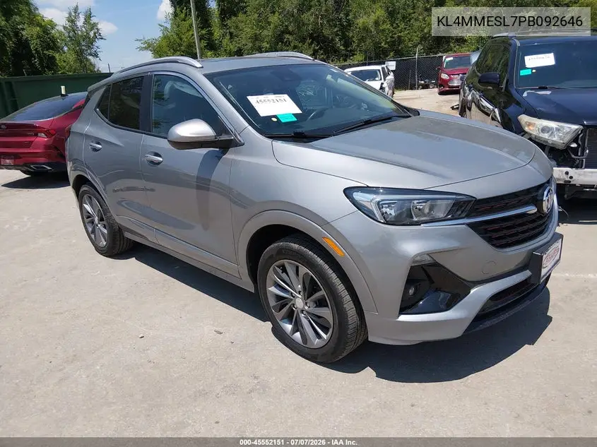 2023 Buick Encore Gx Select Awd VIN: KL4MMESL7PB092646 Lot: 45552151
