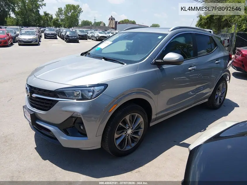 2023 Buick Encore Gx Select Awd VIN: KL4MMESL7PB092646 Lot: 45552151