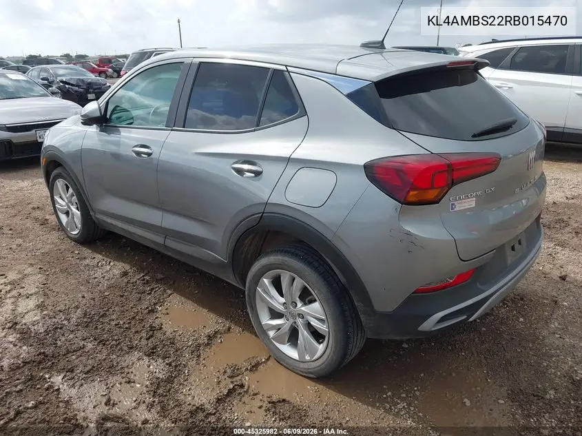 2024 Buick Encore Gx Preferred Fwd VIN: KL4AMBS22RB015470 Lot: 45325982