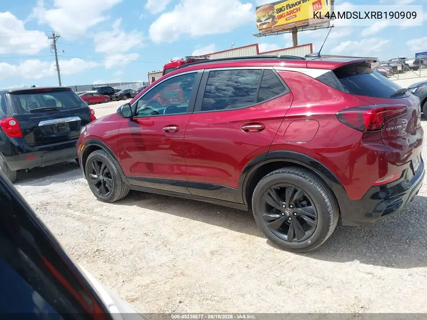 2024 Buick Encore Gx Sport Touring Fwd VIN: KL4AMDSLXRB190909 Lot: 45336677